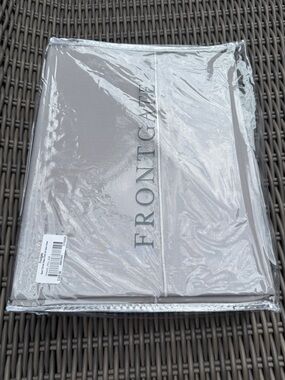 Frontgate Queen Organic Sheet Set - Pewter - NWT